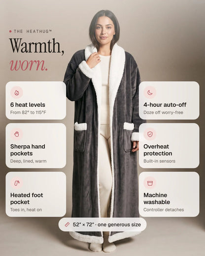 Tovelle HeatHug in Charcoal Grey — key features
